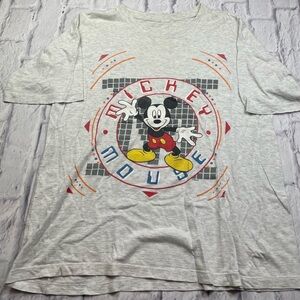 Vintage 90’s Mickey Mouse Disco Dance Graphic Single Stitch T-Shirt Sz XL